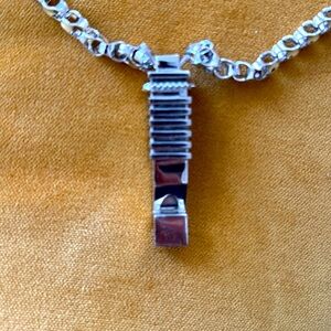 Eddie Borgo Silver Whistle Necklace